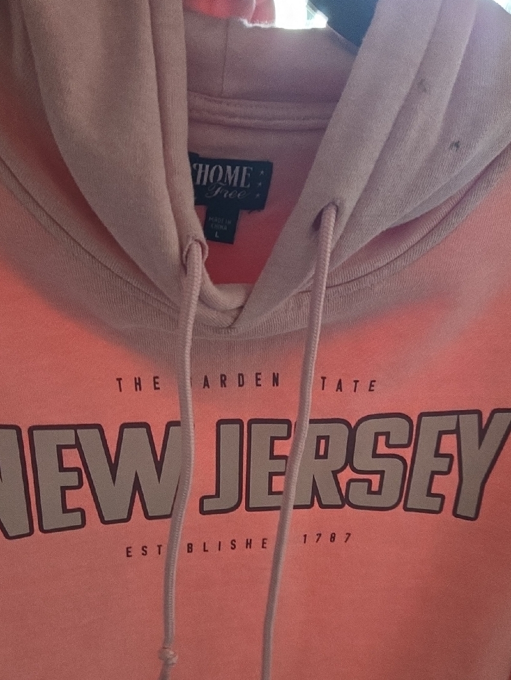 YNS Generic Pink and Coral New Jersey Hoodie Sweater
